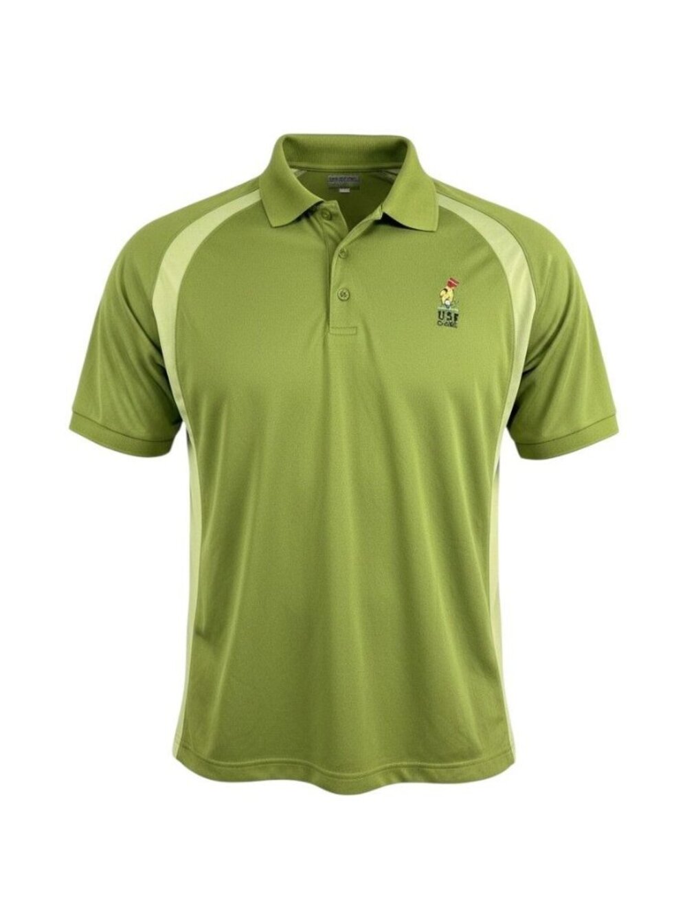 Zorrel Mens Green Firm Golf Classic Embroidered Logo Golf Polo Shirt 2XL
